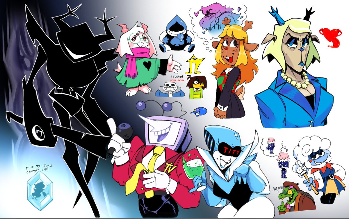 Officiallythat2's tweet image. im deltaruning it #deltarunespoilers #deltarune