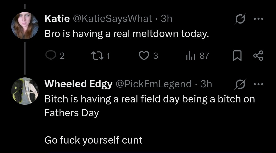 Go fuck yourself you hate filled cunt