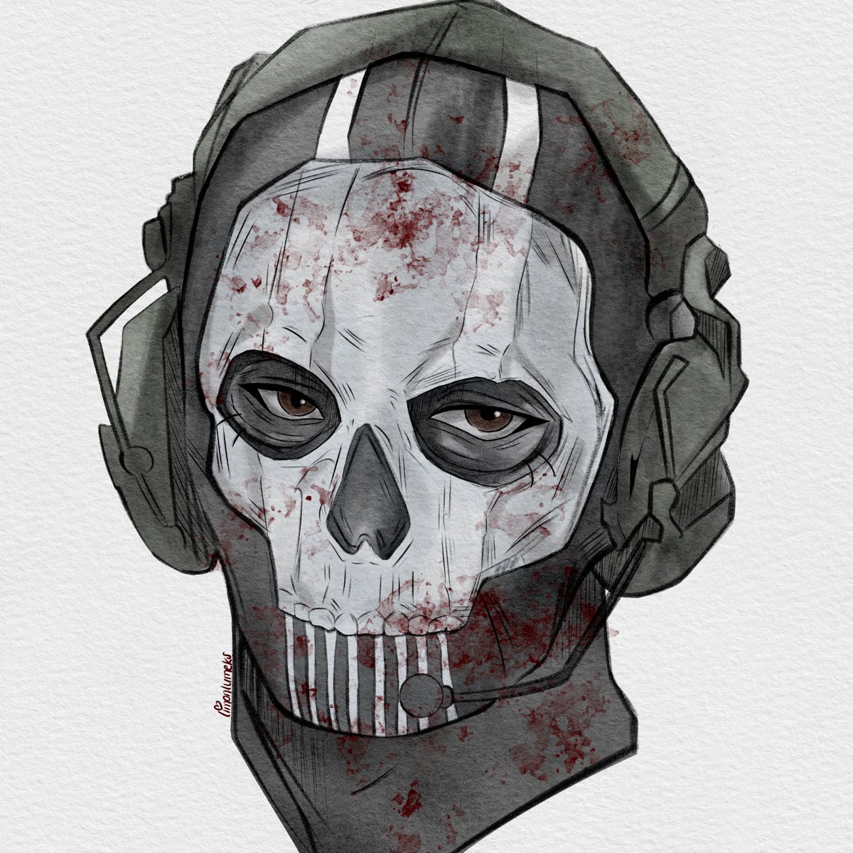 bakın simon riley çizdim (yine)