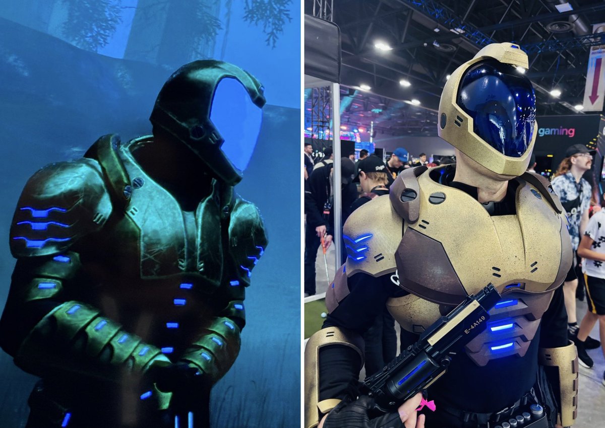 Ran into cyclone_cosplay at <a href="/gameconcanada/">GameConCanada</a>, in the guise of the protagonist from the upcoming game Beyond the Oaks by Canada’s own <a href="/games_dragonfly/">DragonflyGames</a>! 🇨🇦 

#GameConCanada #BeyondTheOaks #IndieGames