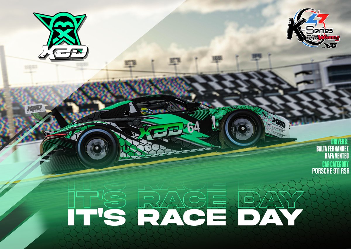 XBD RACING MOTORSPORT (@xbdracing) on Twitter photo 📅 Volvemos a una nueva cita de la #Kseries de <a href="/ktd_competicion/">KTD Competición</a>
En Daytona en el GTE nos representan 👇
👤 <a href="/XbdBalta1987/">BALTA FERNÁNDEZ</a>
👤 <a href="/rahventt/">Rafa (Rhaventtv)</a>
Desde las 21:50 arrancamos la Q, podéis verlo en 👇
📽️ twitch.tv/rhaventtv canal de <a href="/rahventt/">Rafa (Rhaventtv)</a>
Oficial 👉 twitch.tv/k_series_byktd 📅 Volvemos a una nueva cita de la #Kseries de <a href="/ktd_competicion/">KTD Competición</a>
En Daytona en el GTE nos representan 👇
👤 <a href="/XbdBalta1987/">BALTA FERNÁNDEZ</a>
👤 <a href="/rahventt/">Rafa (Rhaventtv)</a>
Desde las 21:50 arrancamos la Q, podéis verlo en 👇
📽️ twitch.tv/rhaventtv canal de <a href="/rahventt/">Rafa (Rhaventtv)</a>
Oficial 👉 twitch.tv/k_series_byktd