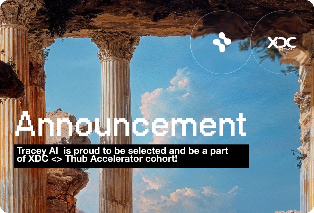 Tracey - AI Info Layer for the MultiChain (@gettraceyai) on Twitter photo Tracey just leveled up 🎮💥
Now part of the XDC <> THUB Accelerator 🚀
AI Agentic workflows within XDC ecosystem about to get much more epic! Follow the journey for more updates⚡️📡
<a href="/XDC_Network_/">XDC Network</a> <a href="/XDCFoundation/">XDC Foundation</a> <a href="/THubHyd/">T-Hub</a>
#TraceyOnChain #XDCAccelerator #Web3AI #TraceyxXDC Tracey just leveled up 🎮💥
Now part of the XDC <> THUB Accelerator 🚀
AI Agentic workflows within XDC ecosystem about to get much more epic! Follow the journey for more updates⚡️📡
<a href="/XDC_Network_/">XDC Network</a> <a href="/XDCFoundation/">XDC Foundation</a> <a href="/THubHyd/">T-Hub</a>
#TraceyOnChain #XDCAccelerator #Web3AI #TraceyxXDC