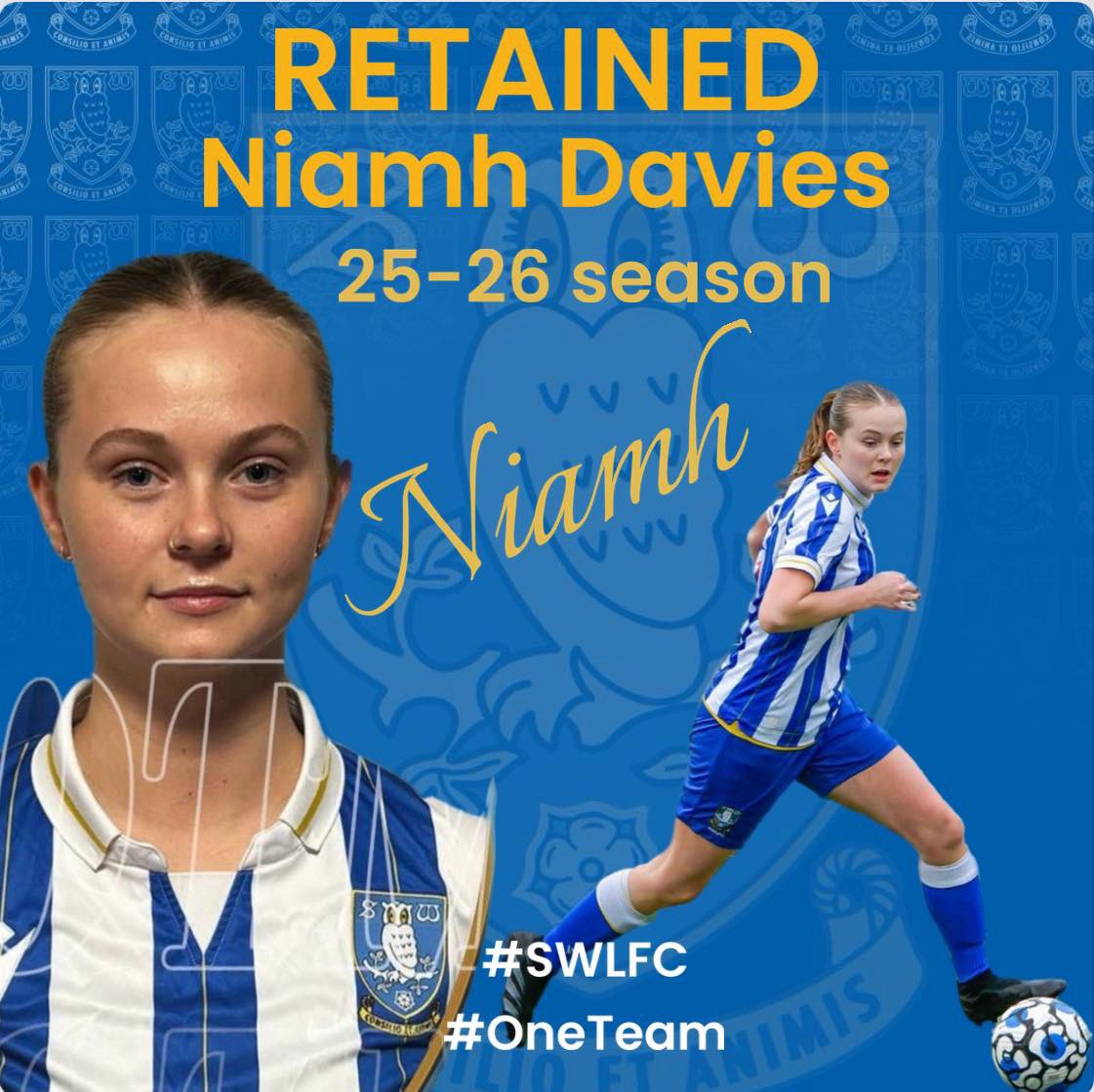 Sheffield Wednesday Ladies FC (@shefwedladies) on Twitter photo ✍️ RETAINED 
We are delighted to announce that Nicole, Abbie & Niamh have committed to the club for another season!
 Look forward to seeing you them back out there next season, 🦉
More retained player announcements coming soon 
#OneTeam
#SWLFC ✍️ RETAINED 
We are delighted to announce that Nicole, Abbie & Niamh have committed to the club for another season!
 Look forward to seeing you them back out there next season, 🦉
More retained player announcements coming soon 
#OneTeam
#SWLFC