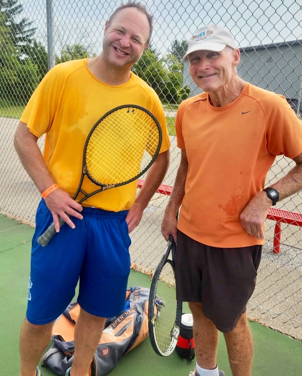 Annual Father’s Day Tennis 🎾✅🎾

Dad is 7️⃣0️⃣ years old, has dealt with some recent health struggles, but refuses to stop moving and just keeps swinging. The best example in life to follow. Still arguing line calls, smiling, &amp; competing after all these years‼️

❤️ #LoveYouDad ❤️