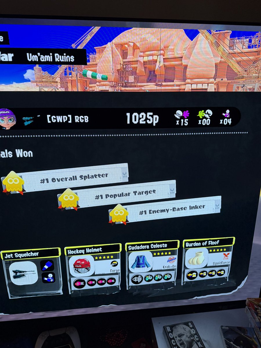 Might be my best overall round with the Jet Squelcher. #Splatoon3