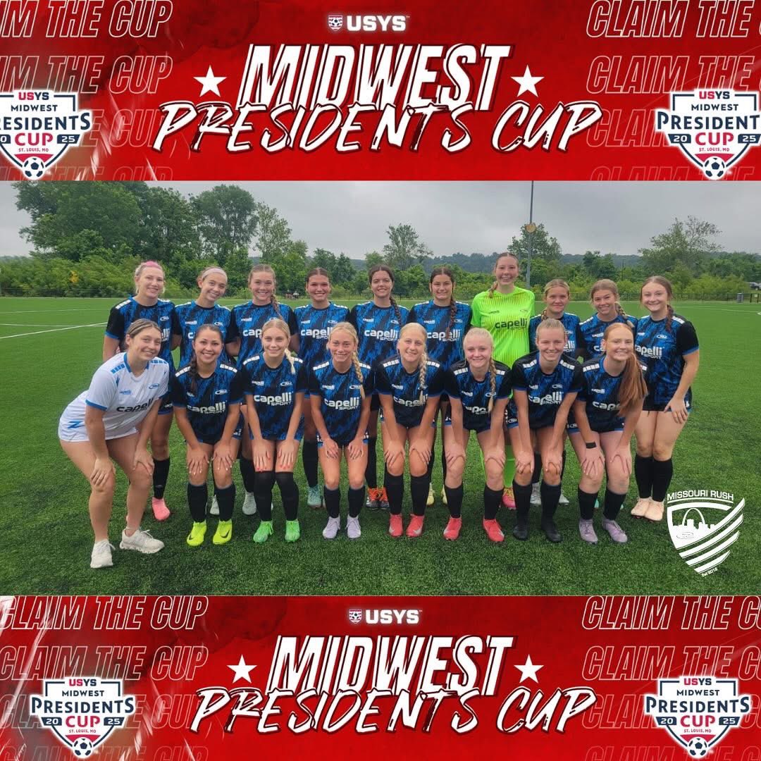 Marisa Schnurbusch 26’ (@schnurbusch00) on Twitter photo Game 3 of Presidents cup final was 2-1 loss. So proud of this team battling to the end. We secured a wildcard spot tomorrow 9am field 3 at Creve Coeur. #uncommitted2026 <a href="/USYouthSoccer/">US Youth Soccer</a> <a href="/MoRushSoccer/">Missouri Rush</a> Game 3 of Presidents cup final was 2-1 loss. So proud of this team battling to the end. We secured a wildcard spot tomorrow 9am field 3 at Creve Coeur. #uncommitted2026 <a href="/USYouthSoccer/">US Youth Soccer</a> <a href="/MoRushSoccer/">Missouri Rush</a>