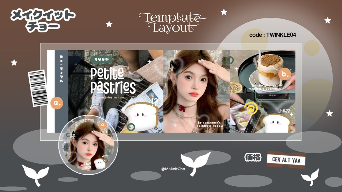 MakeItCho's tweet photo. Help RT? Terimakasih 🫶

Aku bawa 10 layout yang bakal aku sell as template. 
Boleh bantu cek and ricek dulu ya siapa tau ada jagoan kalian.

Kalau ada kesamaan dengan ba lain boleh dm aku yaa 💖

#zonauang https://t.co/FybtS9a3Kl
