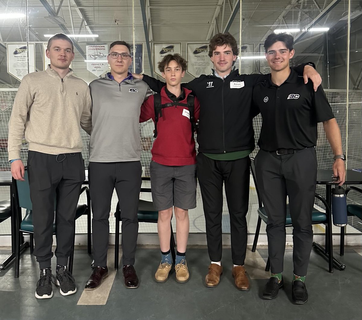 BCHockey Officials Ty Slaney, Greg Lind, Grayson Unwin, Aaron Cattermole &amp; Zac Denis return to Kamloops on Sunday after 3 days in Calgary at the Western Hockey League 2025 High Performance Officiating Exposure Camp. #morethandroppingpucks