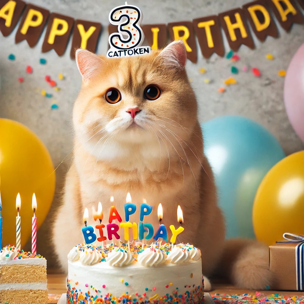 GM #CatArmy 
Happy Birthday #CatToken 🎂🎂🎊
#Cat $Cat