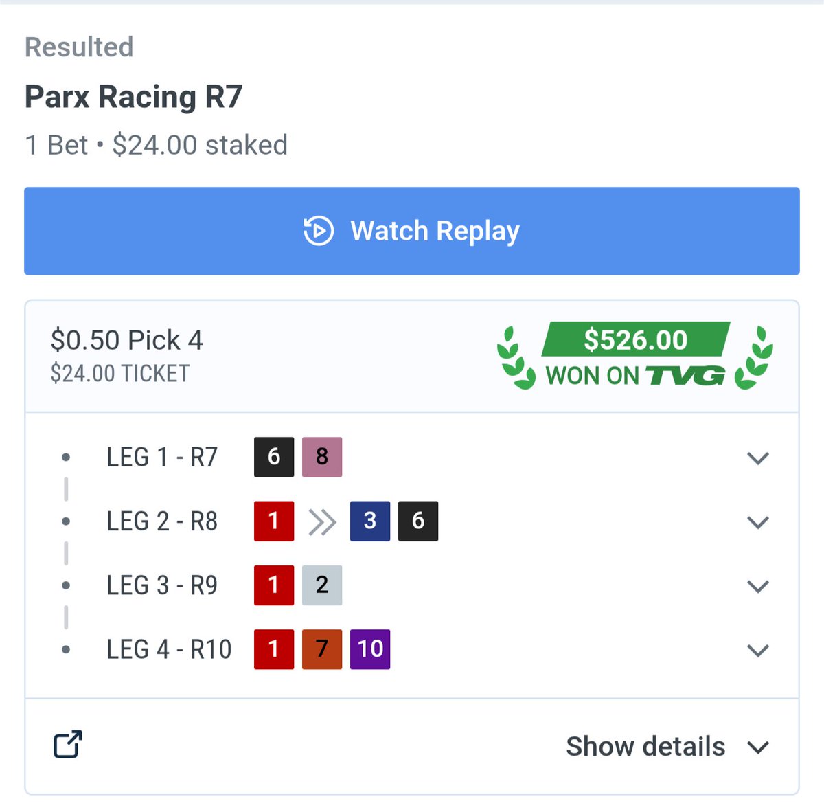 MarcLight10's tweet photo. It has been awhile since getting a hit like this @parxracing . @jmpaquette today was a good day. https://t.co/NbjhyMYyCN