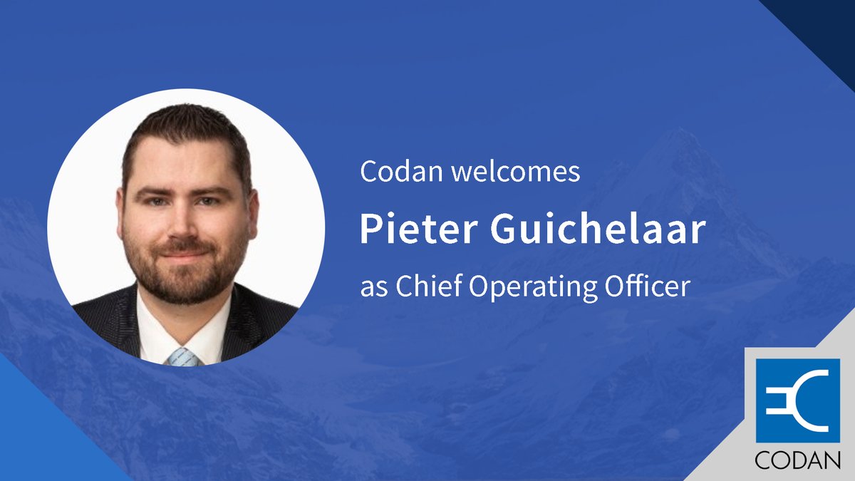 We’re pleased to welcome Pieter Guichelaar to Codan as Chief Operating Officer: loom.ly/_JFpP-E

We’re excited to have him on board and look forward to his leadership as we continue to advance Codan’s growth journey.

$CDA