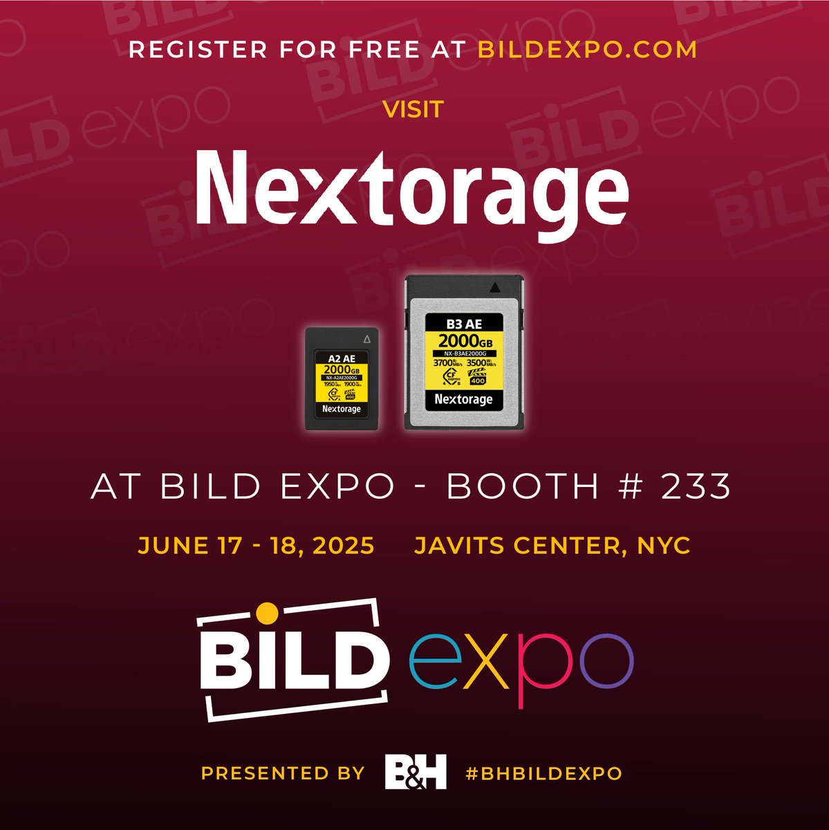🔥 UP TO $210 OFF 🔥

Enjoy special discounts from June 15 to June 21 on B&amp;H website!
Upgrade your gear with top-performing memory cards at limited-time prices 📷

Don’t miss out 😎

🛒 Shop now: x.gd/70BVC

#bhphoto #bildexpo