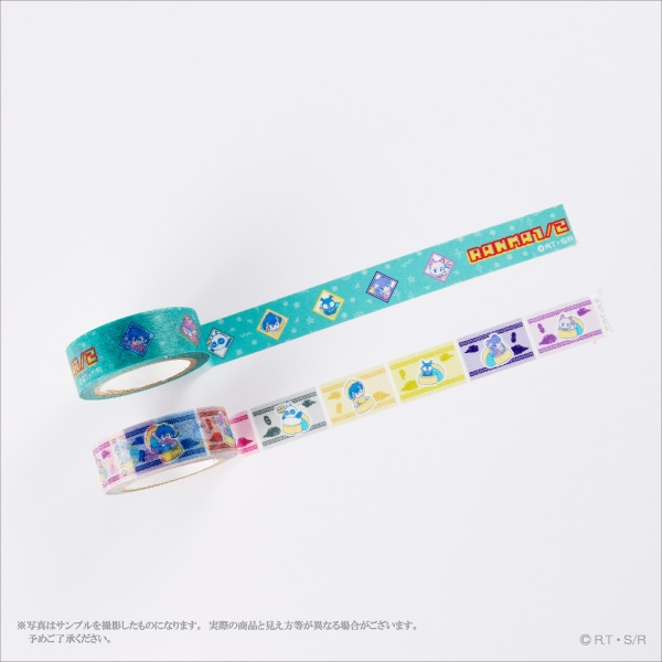 【TVアニメ『らんま1/2』】 

マスキングテープ（2種1セット）

デフォルメイラストの顔アップデザインと、全身イラストを使用しイメージカラーとイニシャルデザインの2種1セットのマスキングテープ🍥
ミニイラストカードをデコったり、メモ帳などのワンポイントとして彩ることも出来るアイテムです📝