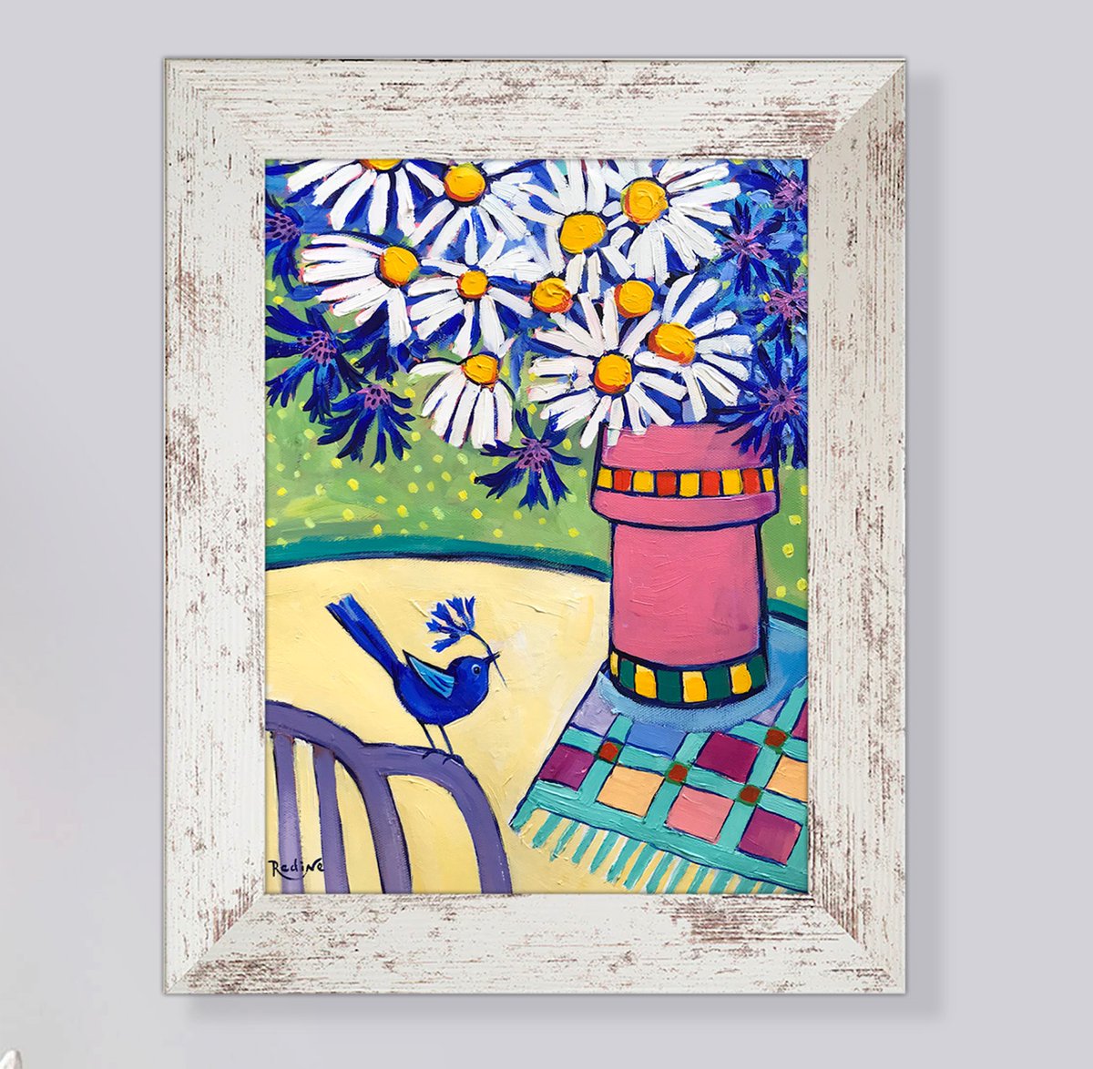 IrinaRedine's tweet photo. "Where the Bluebird Dreams"
original painting by Irina Redine: https://t.co/eRKva5465f via @Etsy Original paintings by Irina Redine available at https://t.co/YVQCWvnPXQ
#art #painting #bluebird #bird #cornflowers #daisy #chamomiles #summer #irinaredine https://t.co/695YSzgebg
