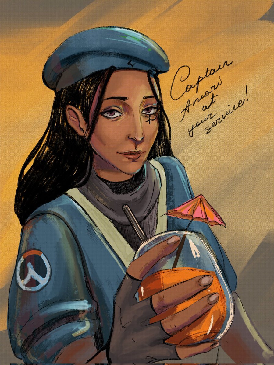 dmrpsdy's tweet image. posting to my non-existence followers.
My old ana amari sketch... I fucking love ana players