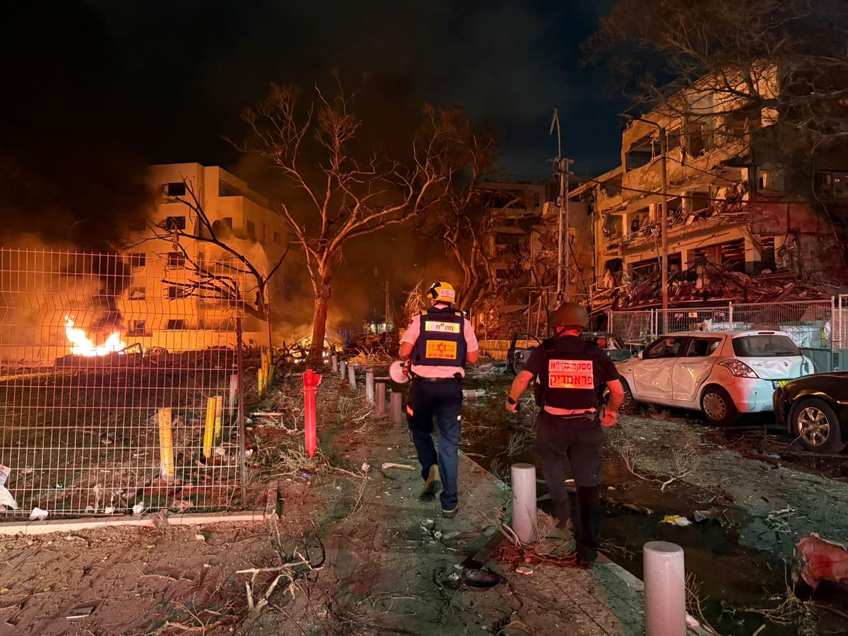 BREAKING: Israel's Magen David Adom <a href="/Mdais/">Magen David Adom</a> emergency responders are reporting multiple casualties following Iran's latest attack on Israel. #PrayForIsrael