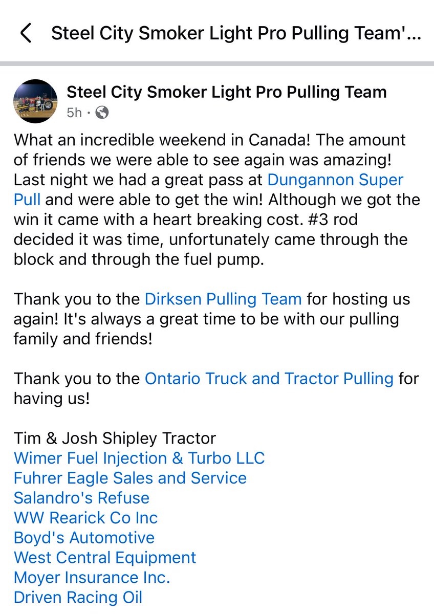 Dgsuperpull's tweet image. A few of our American friends also showed up and put on a sweet show! 
Steel City Smoker, Light Pro Pulling Team. 
#superpull25