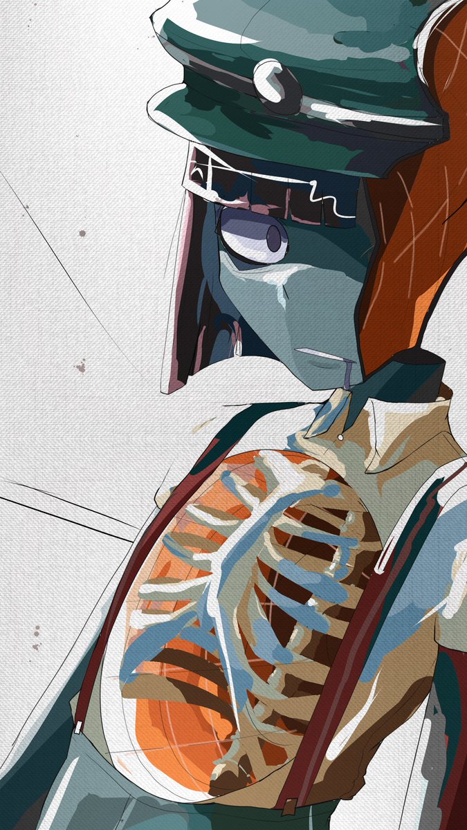 Kozen_key's tweet image. Ena and bones / エナと骨