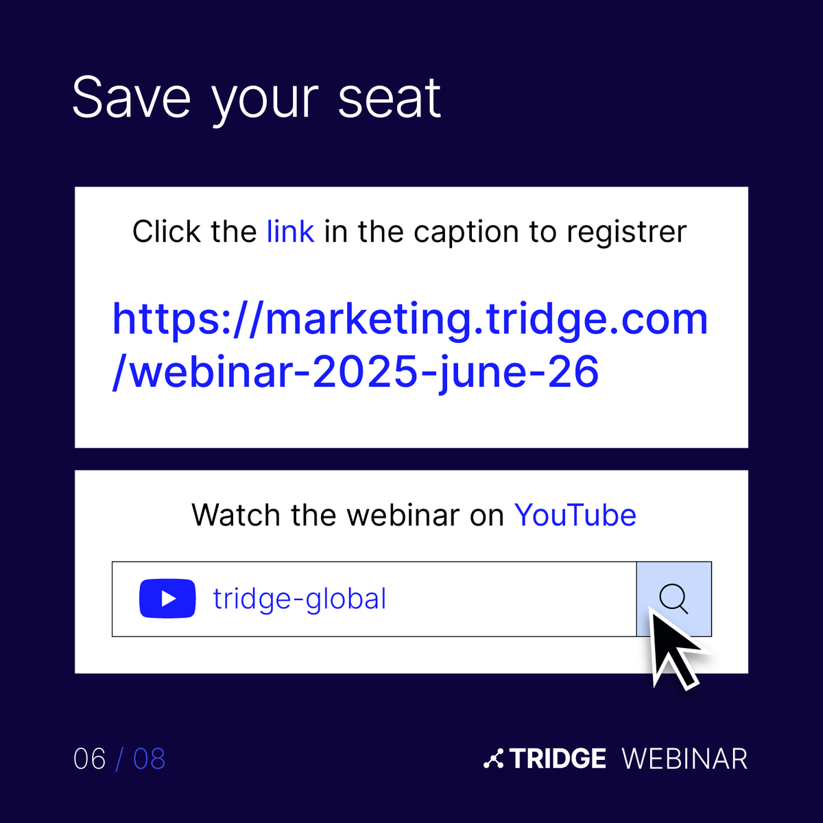 Tridge Webinar Alert 🚀

[Impact of Tariff Adjustments and Geopolitical Shifts on Key Commodity Markets]

In Tridge's June webinar, our team will explore the critical interplay between recent tariff adjustments, evolving geopolitical landscapes, and their profound impact on