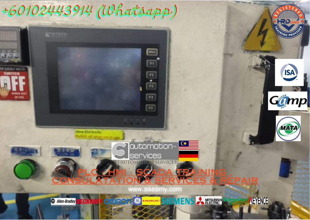 AutomationMy's tweet image. 🚨 Senai HMI repaired – LCD, ICs &amp;amp; opto replaced. PLC/HMI training available. 📲 Yokes: +60102443914 🔗 shorturl.at/SvrQI #PLCTrainingMalaysia #HMITrainingMY #AutomationSupport #RepairHMI #ASASMY