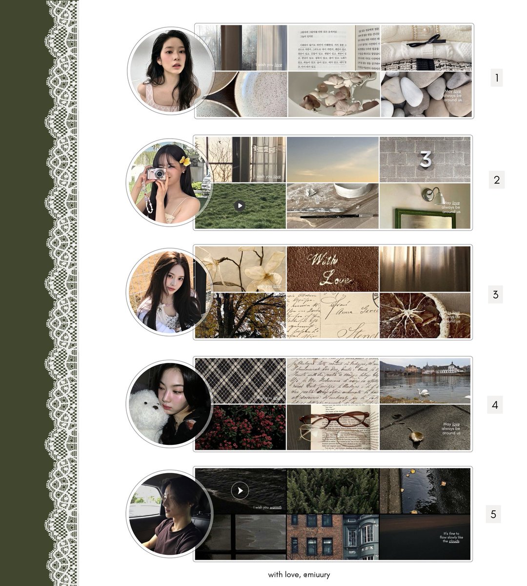 Ioveths's tweet image. hi, hi! aku ada layout moodboard ready stock minju, chuu, jeemin, isa dan sangwon! tap the alt for more information, yaa. 🤍 #zonauang #zonauang️