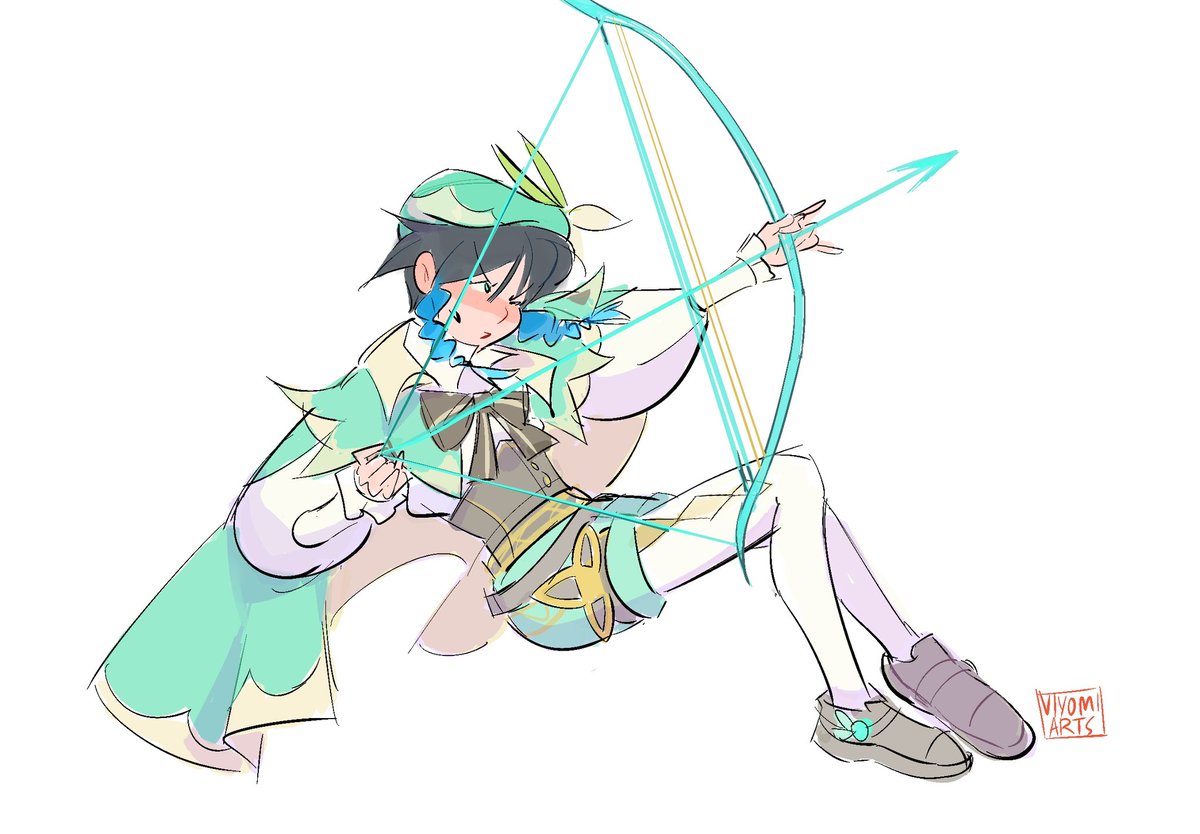totallyoyo's tweet photo. Venti sketch because i miss that game sometimes https://t.co/sVTWnAhCOs