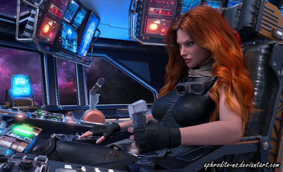 Mara Jade - Jade's Fire

#starwars #marajade #redhead #digitalart #3d #daz3dstudio
