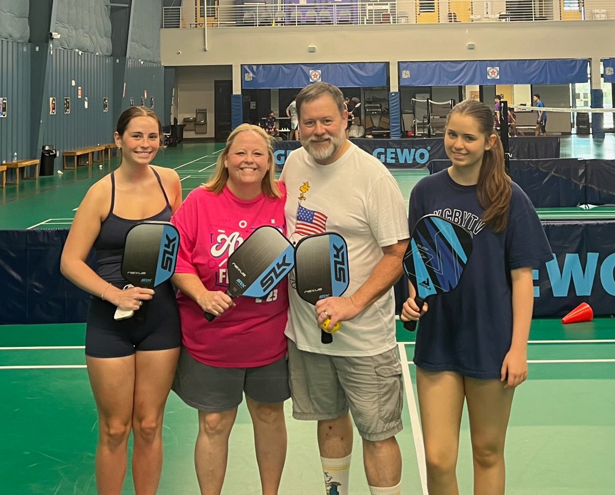 We celebrated my birthday and Father's day by playing pickleball together. I've had a fantastic weekend.