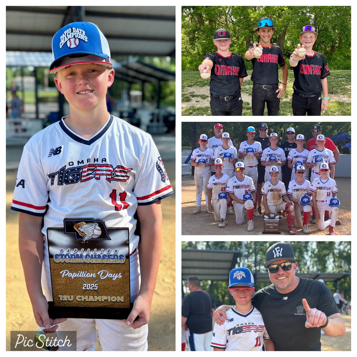 jkasinger's tweet image. Great Father’s Day today watching the @2031OmahaTigers squad go 6-0 to win the Papio Days Global WS Qualifier tourney!  Love the grit in this team.  Proud dad moment with Nolan getting his 2nd HR💣 of the weekend on Fathers Day!