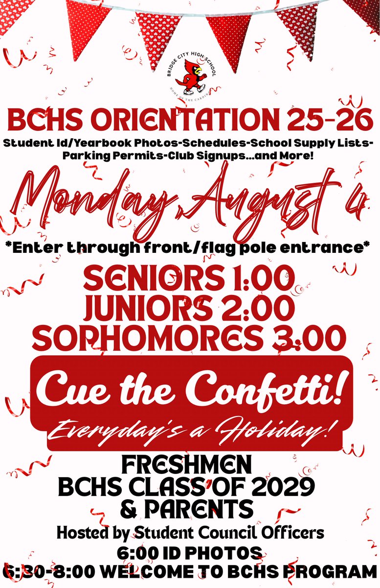 Save the Date‼️ 
Happy Summer, BCHS‼️