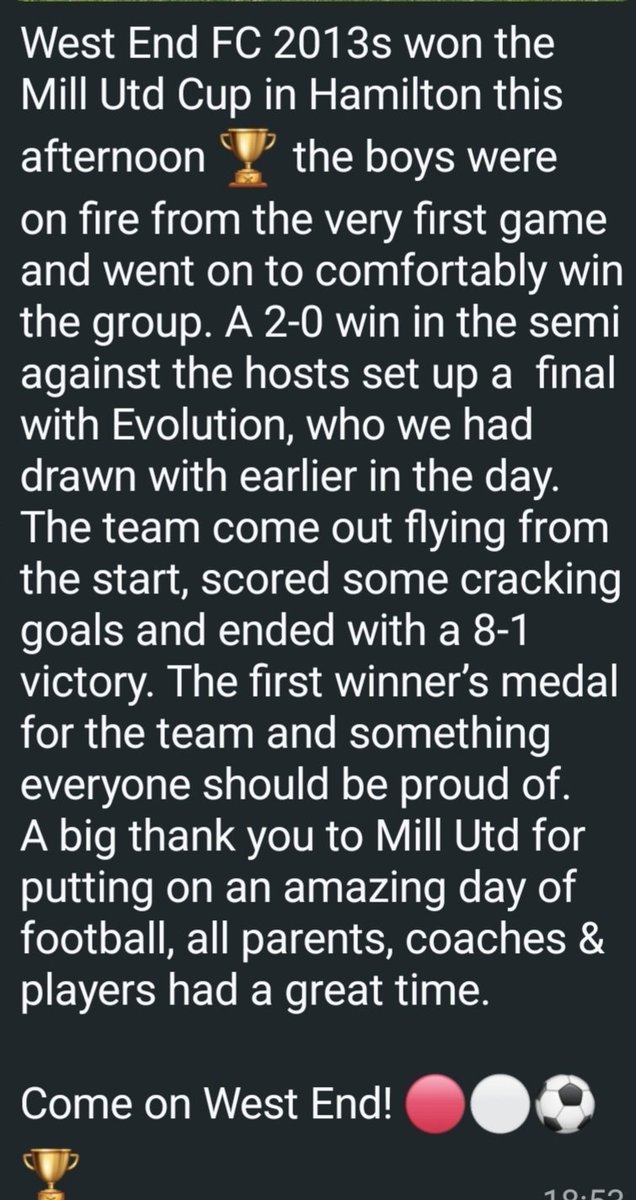 West End FC tweet media