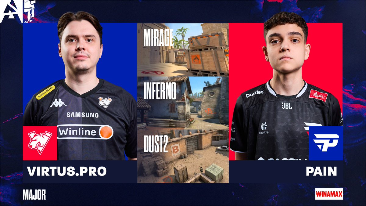 MGG TV (@mgg__tv) on Twitter photo Dernier BO du Stage 3, qui ira chercher la dernière place des playoffs?
🇷🇺 <a href="/virtuspro/">Virtus.pro</a> VS <a href="/paiNGamingBR/">paiN Gaming</a> 🇧🇷
🎙️ <a href="/JawedCS/">Jawed</a> & <a href="/JunioRTanK_/">JunioR</a>
Blast.tv/fr/live Dernier BO du Stage 3, qui ira chercher la dernière place des playoffs?
🇷🇺 <a href="/virtuspro/">Virtus.pro</a> VS <a href="/paiNGamingBR/">paiN Gaming</a> 🇧🇷
🎙️ <a href="/JawedCS/">Jawed</a> & <a href="/JunioRTanK_/">JunioR</a>
Blast.tv/fr/live