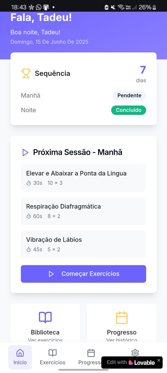 cesardocarmo's tweet photo. @lovable My son struggles with words that start with R. This week I started building an app to help with the exercises he needs to do. I just want him to grow up without being ashamed to speak, without fear of being mocked. If it works, I want other parents to be able to use it too. https://t.co/3xEEh1cXxi