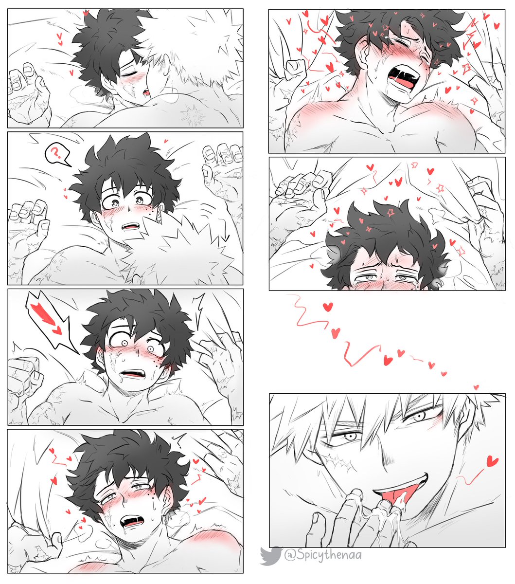 Kacchan's favorite meal is....Izuku 
🧡😋💦💚
#BKDK #ktdk #bakudeku