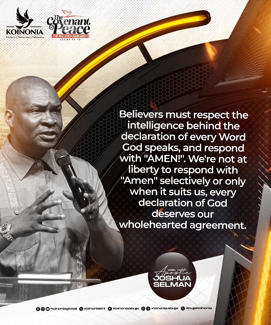 koinoniaeni's tweet photo. #ApostleJoshuaSelman 
#TheCovenantOfPeace
#ThePathToRestRoundabout
#KoinoniaAbuja
#KoinoniaGlobal https://t.co/O9qwoCU53H