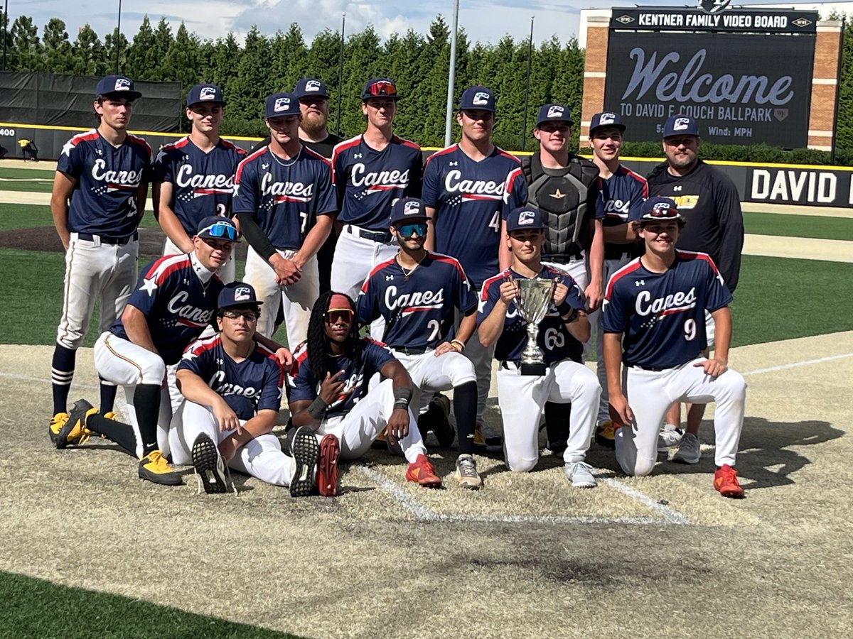Canes Central 17u Scout team 
Winners 17/18u open   
Dynamic Early Summer Championship 
⁦<a href="/TheCanesBB/">Canes Baseball</a>⁩ 
#DBWake