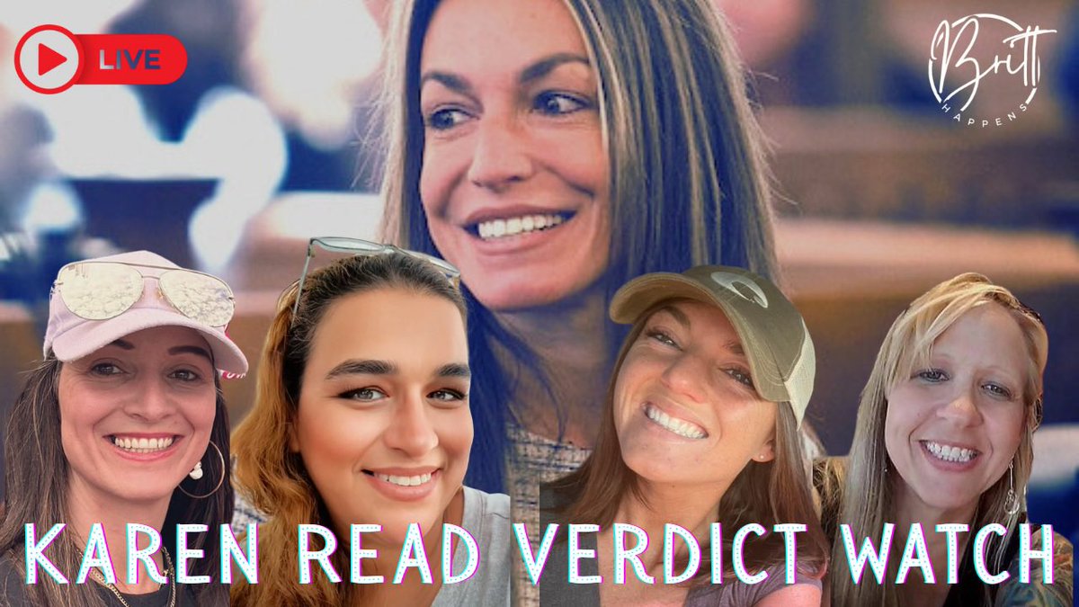 Britt Happens (@britthapp3ns) on Twitter photo Tomorrow after the lunch break in the #KarenRead trial, I will be on <a href="/YouTube/">YouTube</a> with the channel mods for a verdict watch! 🙏🏼💕 Please join us for in - studio commentary and live coverage from outside the courthouse with <a href="/BostonBrandi100/">Boston Brandi</a>, <a href="/ChristinaR26882/">Christina Rasmussen</a>, and <a href="/Stormy_skies11/">Stormy Skies</a> Tomorrow after the lunch break in the #KarenRead trial, I will be on <a href="/YouTube/">YouTube</a> with the channel mods for a verdict watch! 🙏🏼💕 Please join us for in - studio commentary and live coverage from outside the courthouse with <a href="/BostonBrandi100/">Boston Brandi</a>, <a href="/ChristinaR26882/">Christina Rasmussen</a>, and <a href="/Stormy_skies11/">Stormy Skies</a>
