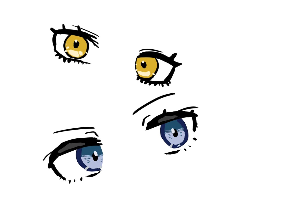 Rekiincdraws's tweet photo. I've been practicing eyes and still more to come.  I want to draw eyes of all my favorites.  I wonder if they are recognizable who they are (I mean bae is pretty clear at least). https://t.co/EjFHkMfcx2
