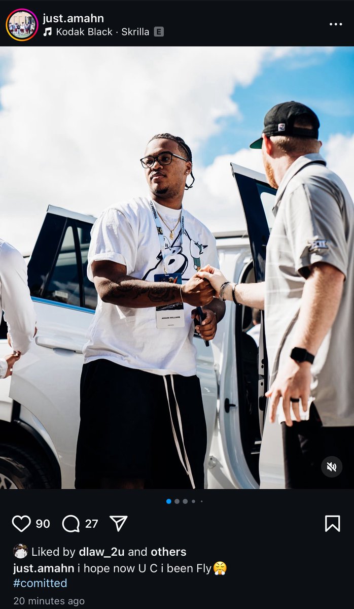 Three-Star Tabor Academy (Mass) OL Amahn Williams makes it official in an Instagram post, committing to UCF!