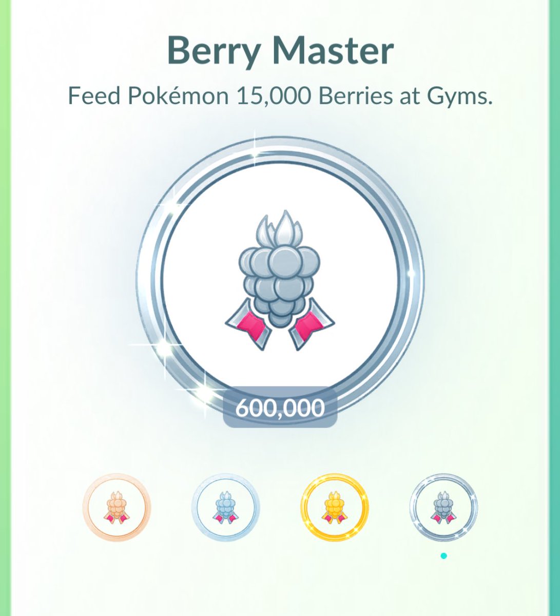 kosugi's tweet photo. キリ番です #pokémongo #achievement #berrymaster https://t.co/ts2WgKQZD8