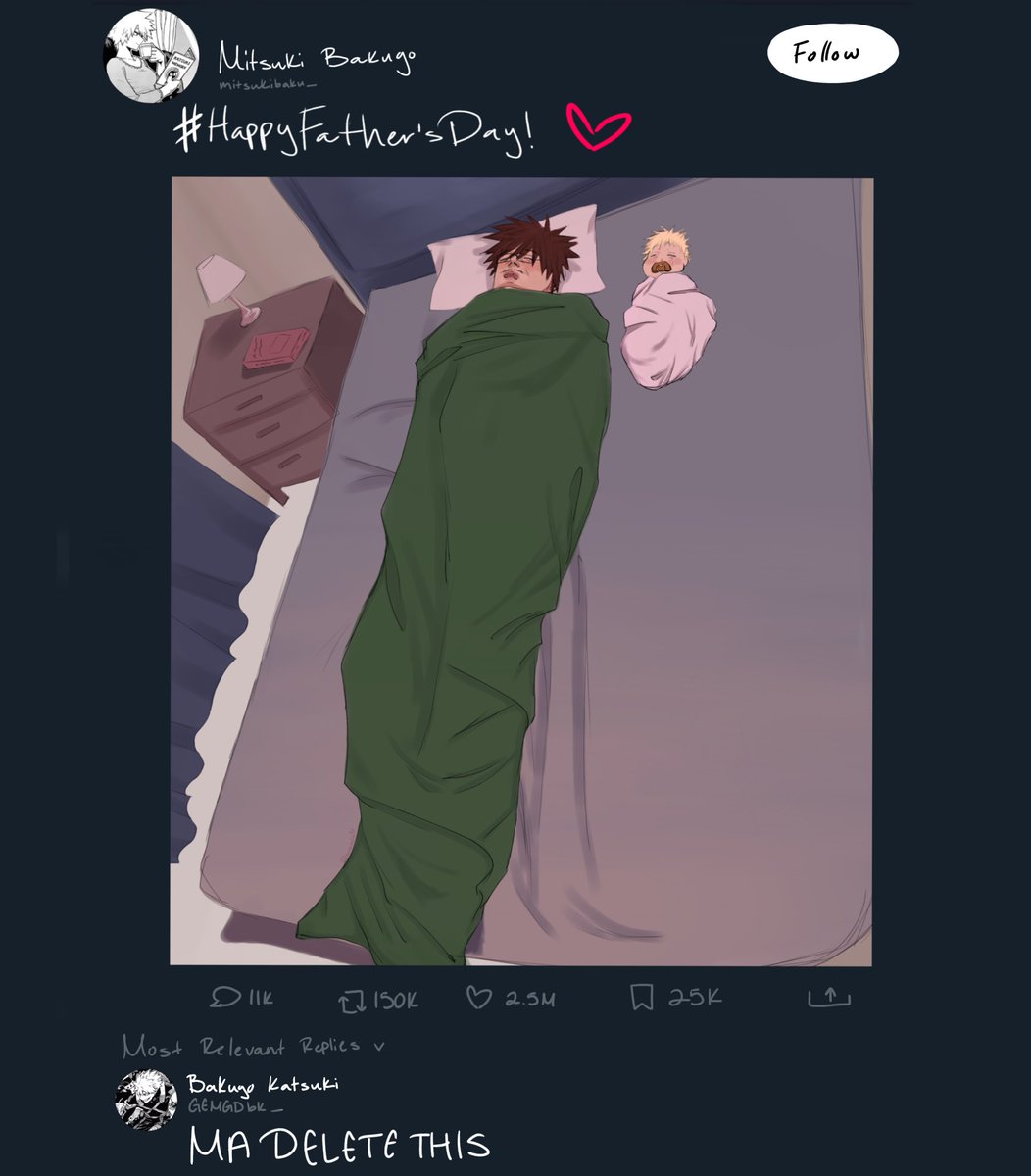 he was kinda mad #happyfathersday #bakugo