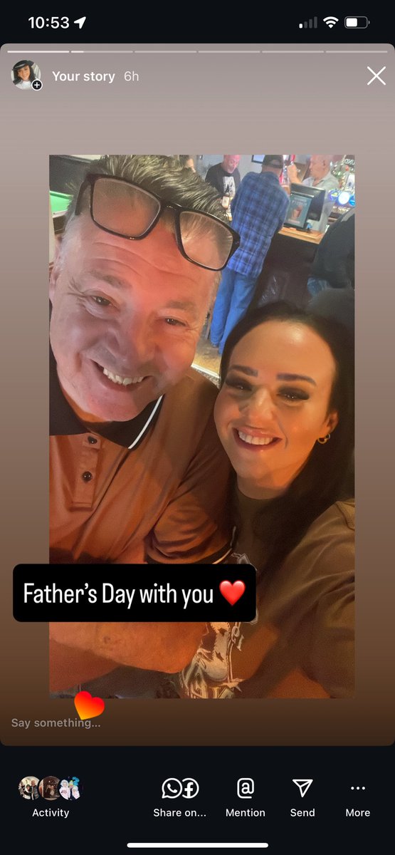 Happy Father’s Day to one of the loves of my life. 
I love you! thanks for being the best 
I’m one of Your no 1 fans forever ❤️
So lucky people think your cool because I think your the best it’s undeniable 
One of the kindest best souls ever   
X <a href="/chriswaddle93/">Chris Waddle</a>