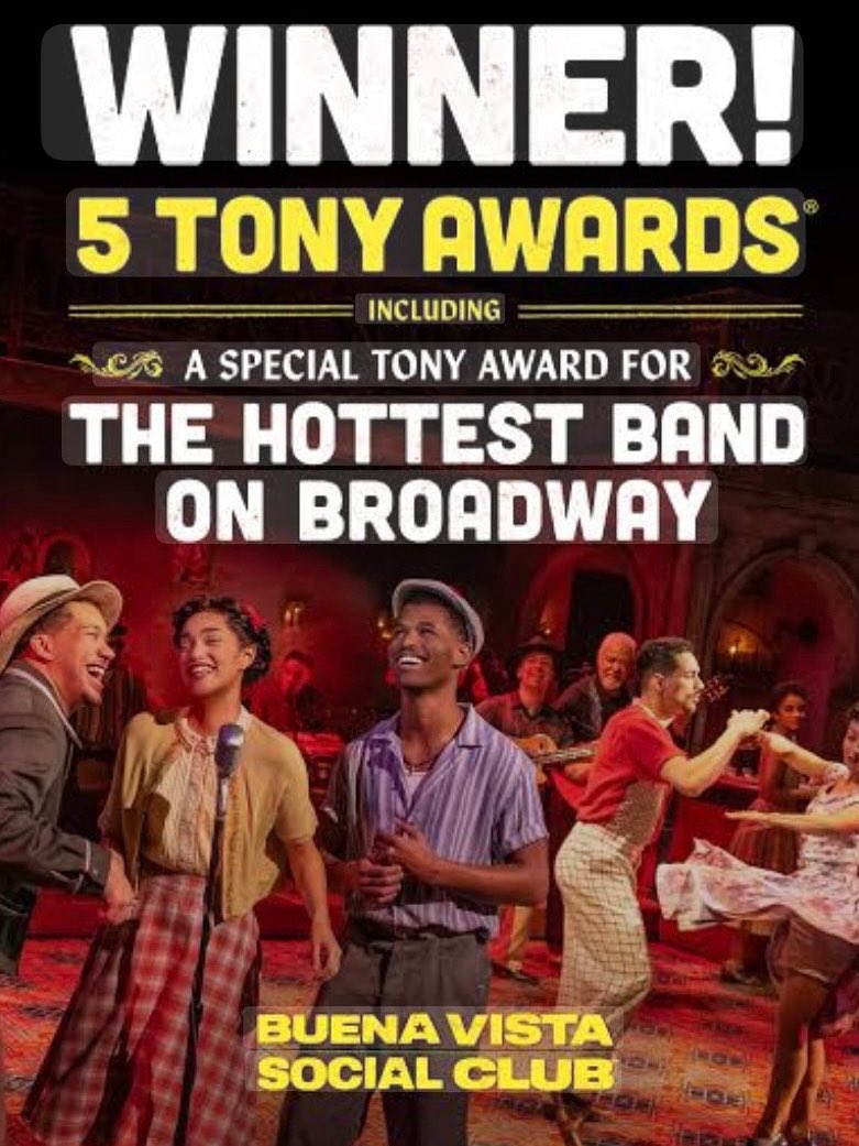 A week ago today our incredible #buenavistasocialclub show won 5 Tony’s!!!!! I’m so grateful to have been a part of this show! The world can celebrate the heart wrenching stories &amp; soulful music that ignites our crowd night after night. Still euphoric! #broadway #musicaltheatre