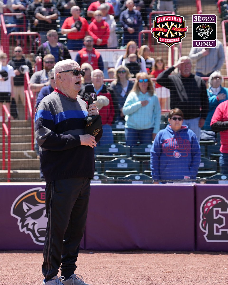 erie_seawolves's tweet photo. 30 Ways in 30 Days! 💪 The SeaWolves are celebrating 30 years in Erie this month. Each day in June, we’ll highlight a team community service initiative! #SeaWolves30
Day 15 | The SeaWolves proudly honor active and retired members of the U.S. Armed Forces. Through the support of our fans and partners, and with matching contributions from the team, we provide complimentary tickets to local veterans and veteran organizations for Military Appreciation Night.