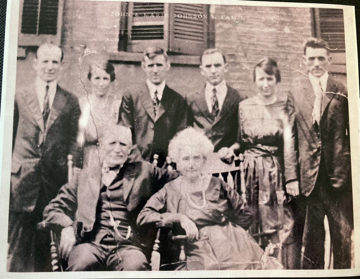 Happy Father’s Day to all the Dads!

Here’s a photo of the family patriarch John Johnson, stevedore, his wife Marie, and six surviving kids (a seventh died in infancy), from 1919. 

Absolute boss.