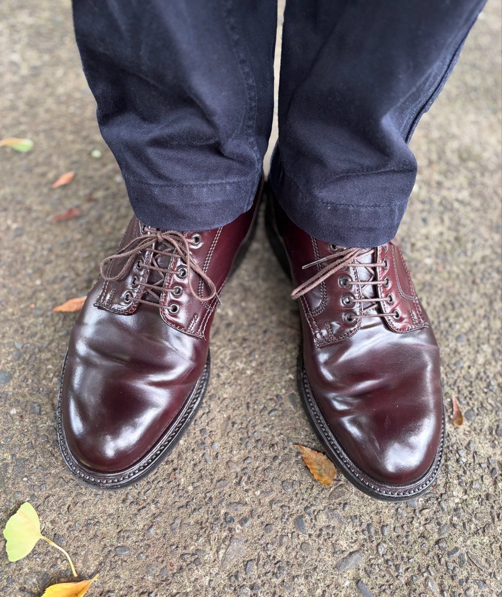akaz3's tweet photo. 東京は今日雨が降らないようで☁️随分と久しぶりにコードバンで出勤です👞
#オールデン 
#alden https://t.co/GrUevmQH9Q