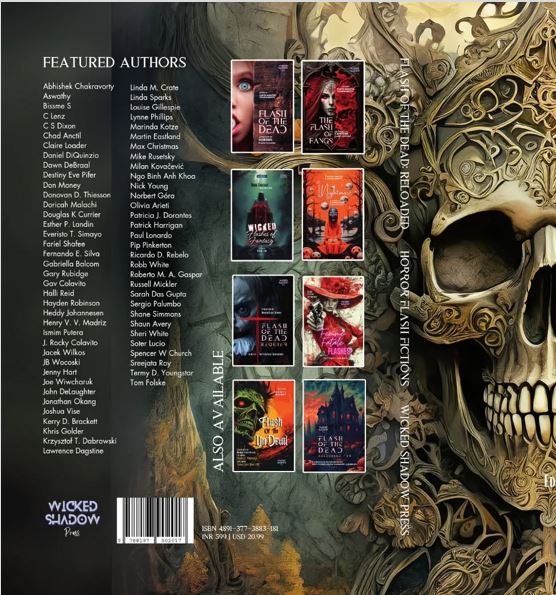 😱It's hot off the press, don't burn your fingers!
🔥A Flash Frenzy of Fear-filled Tales of Terror!
Featuring my horror short, "Mistaken Identity!"
FLASH OF THE DEAD: RELOADED features—an international showcase of bite-sized horror that has become a cornerstone for flash fiction