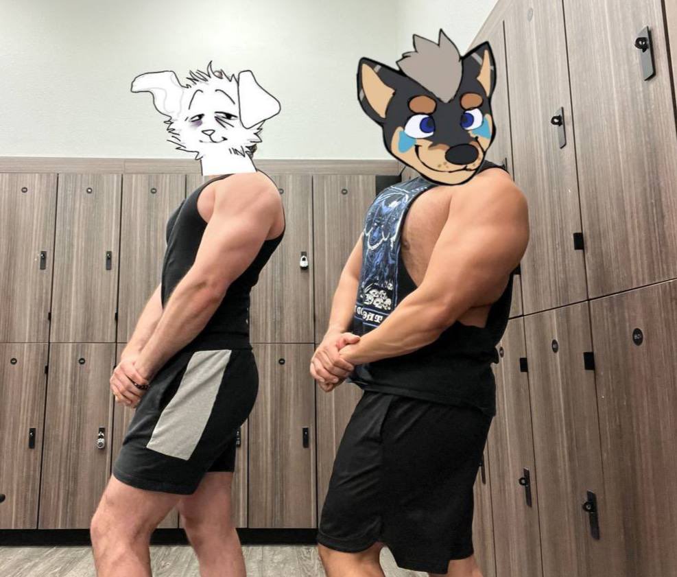swoleysabull's tweet image. Worked out with dotter @Kayne_Ein
