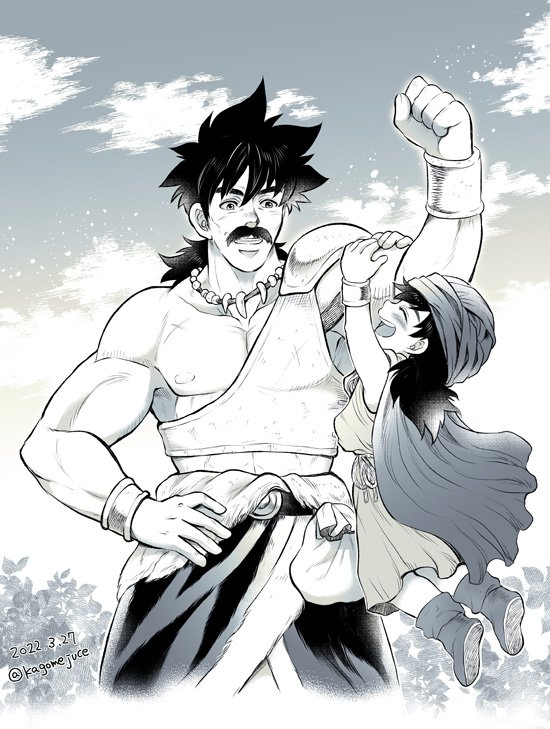 kagomejuce's tweet photo. こちらの過去イラストもお気に入り😊
「わあい、お父さん力持ち！」いつもホイミありがとう✨ https://t.co/KpaFYpwLLL