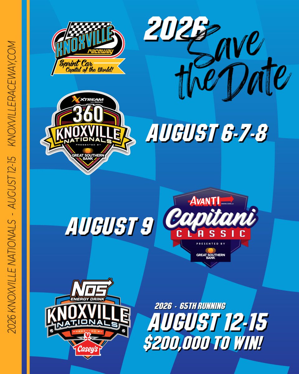 We know you’re already counting down the days to the 2025 Nationals (51) but it’s never too early to plan ahead! 

Go ahead and save these dates for 2026. Mark it on your calendar, add it to your planner, highlight it, set a reminder, and maybe even submit that vacation request.
